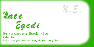 mate egedi business card